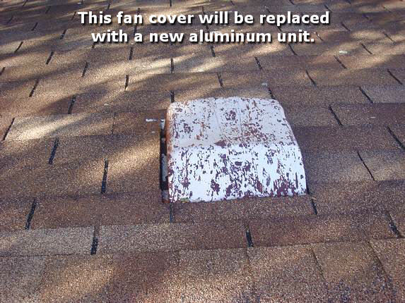 New aluminum fan vent cover